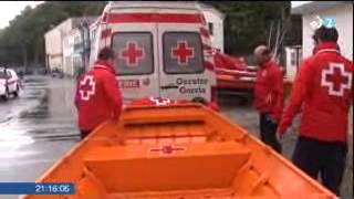 preview picture of video 'Actividad de Salvamento Marítimo de Cruz Roja Bizkaia durante el temporal - Bermeo'