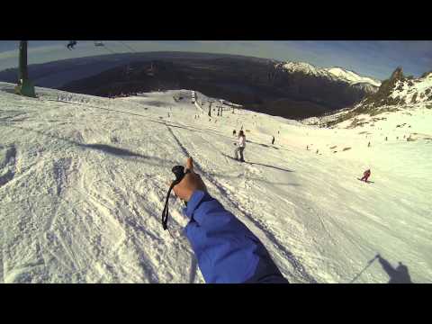 Fernandito aprendio a esquiar