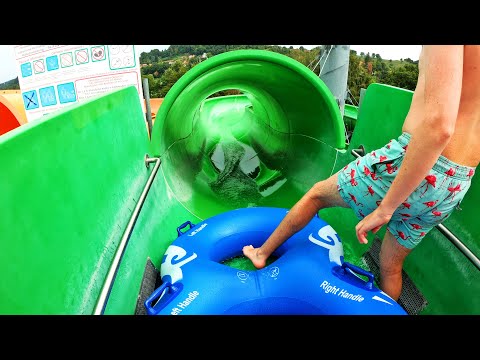 Green Tube Water Slide at Terme Ptuj | Reifenrutsche Onride