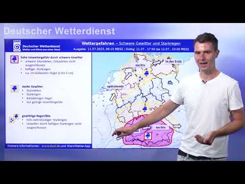 11.07.2023 Unwetterinformation - Deutscher Wetterdienst (DWD)