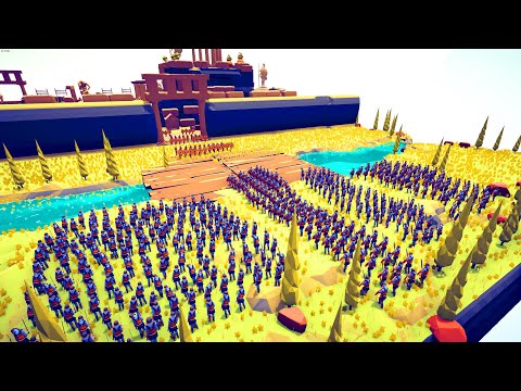 200x Athenian Army siege Medieval Castle - Totally Accurate Battle Simulator TABS