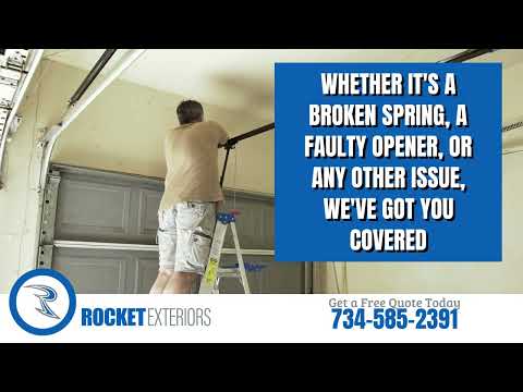Garage Door Repair in Livonia Michigan- Call Rocket Exteriors at 734-585-2391