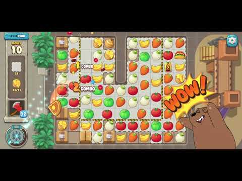 We Bare Bears Match3 Repairs Level 1488 - No Boosters