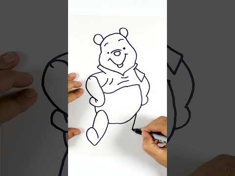 How to Draw Winnie the Pooh #winniethepooh #coloring #drawing