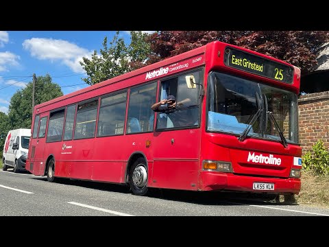 DLD697 (Dennis dart voith bodied Plaxton pointer) on the 25 with over revving and full kickdown