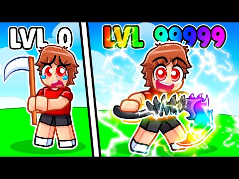Level 1 vs Level 999 SCYTHE in Roblox With MY CRAZY FAN GIRLS...