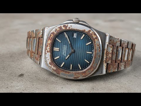 Flea Market Jackpot : Repairing a Forgotten Patek Philippe Nautilus  | Complete Vintage Restoration