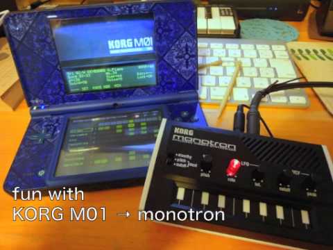 Fun with KORG M01 & monotron