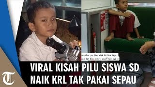 Viral Siswa SD Naik KRL Tak Pakai Sepatu, Berangkat Sekolah Jam 3 Pagi dari Kemayoran ke Depok