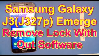 Samsung J3 Emerge Remove Lock || Galaxy Samsung J3(j327p) Emerge Hard Reset