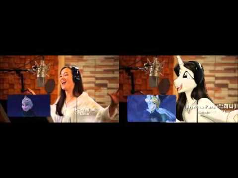 Let it go multilanguage version (original and ponified comparison)