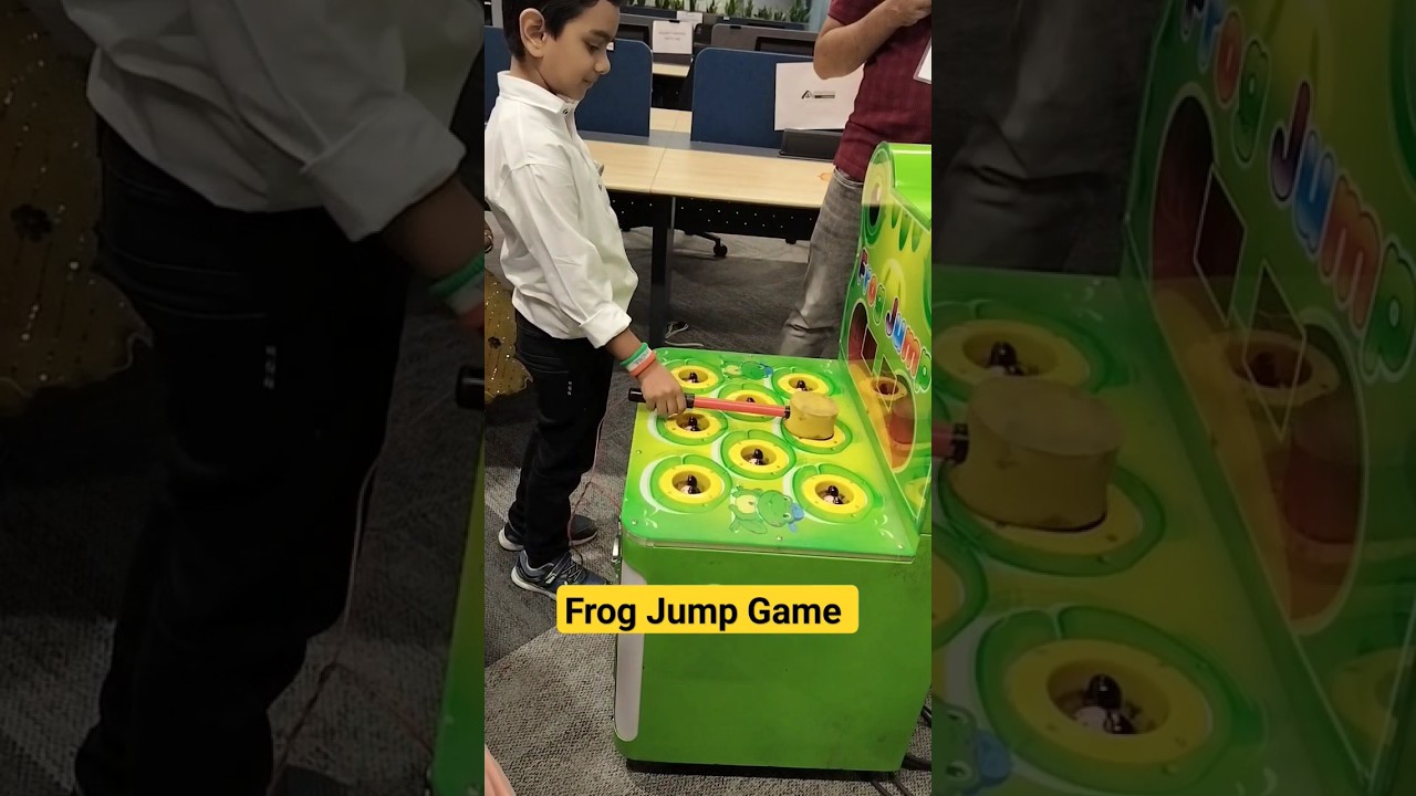 Frog Jump Game 🐸 #shorts #viral #youtubeshorts #games #frogjump #office #kavaalaa #dancewithajitesh
