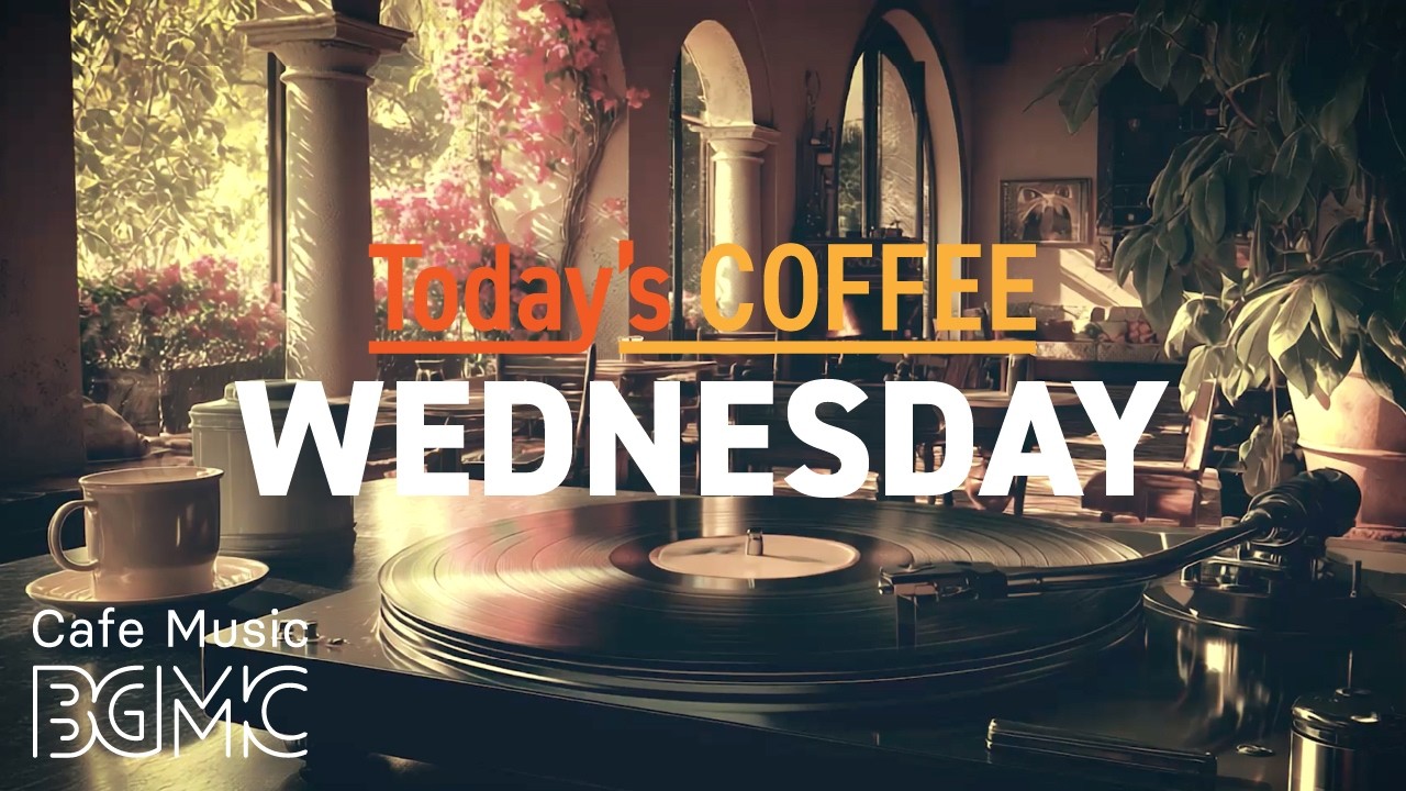 Jazz Relaxing Music ☕ Sunlit Garden Cafe Jazz - Smooth Piano & Bossa Nova for Wednesday Work