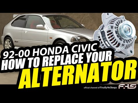 HOW TO REPLACE YOUR ALTERNATOR - 1992-2000 Honda Civic - At home with a basic tool box