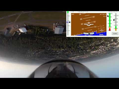 A bit of HIGH and LOW ENERGY flying — alphaPILOT Albatros with fixed aileron hinge!