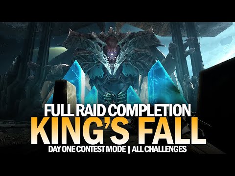King's Fall - Full Raid Completion & All Challenges (Day One Contest Mode) [Destiny 2]