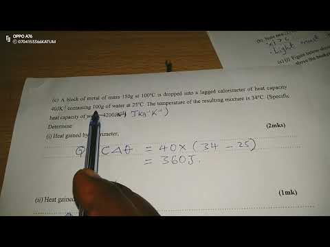 QUANTITY OF HEAT. DETERMINING SPECIFIC HEAT CAPACITY BY THE METHOD OF MIXTURES
