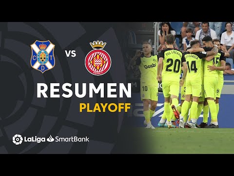 Resumen de CD Tenerife vs Girona FC (1-3)