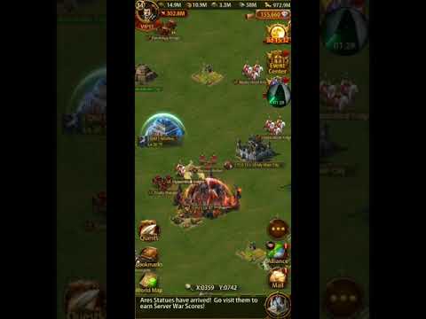 Evony SvS PvP - low power high buffs = easy points.