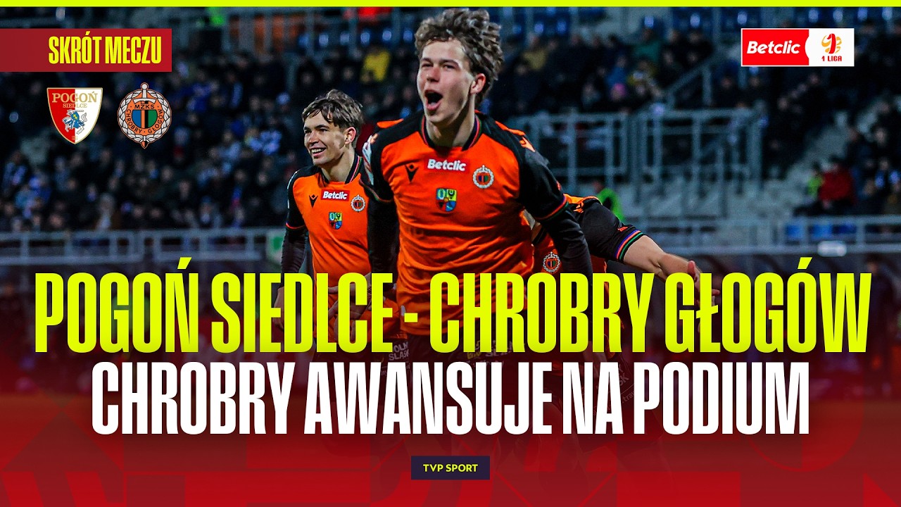 Pogoń Siedlce vs Chrobry Głogów Highlights
