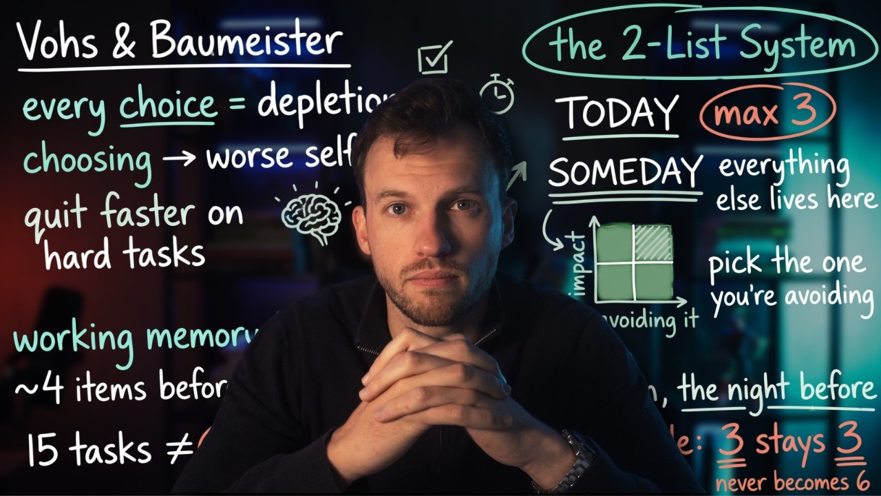The 2-List System That Ends Procrastination Before It Starts