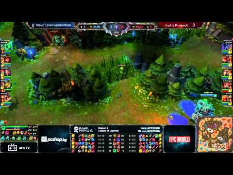 Game Ninja: LoL 5vs5 3/4 place beth Project vs Next Level Generation game 1