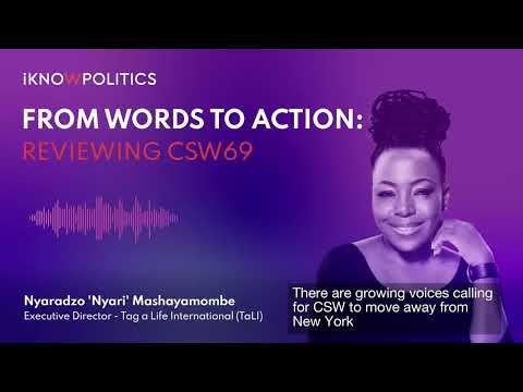 Reviewing CSW69  Nyaradzo 'Nyari' Mashayamombe and the location of CSW