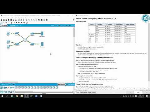 [CCNA 2]PT 7.2.1.7 Packet Tracer - Configuring Named Standard IPv4 ACLs Instructions
