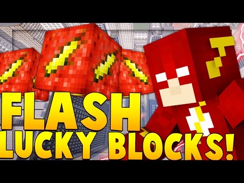 FLASH SUPER HERO LUCKY BLOCK MOD CHALLENGE (Flash VS Zoom) | Minecraft - Lucky Block Mod | JeromeASF