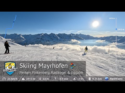 Skifahren Mayrhofen ⛷️ Rundgang durch das gesamte Skigebiet (Penken, Horberg, Rastkogel, Eggalm)