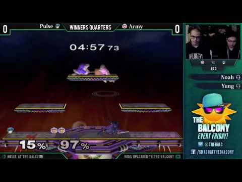Melee @ the Balcony 79 - Winners Quarters ft. Pulse (Marth) VS Army (Ice Climbers)