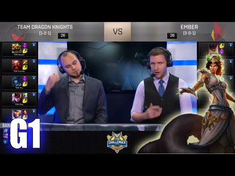 Team Dragon Knights vs Ember | Game 1 Week 5 S6 NACS Spring 2016 | TDK vs MBR G1 W5
