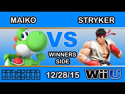MSM 30 - Maiko (Yoshi) Vs. Stryker (RYU) Winners Side - Smash Wii U