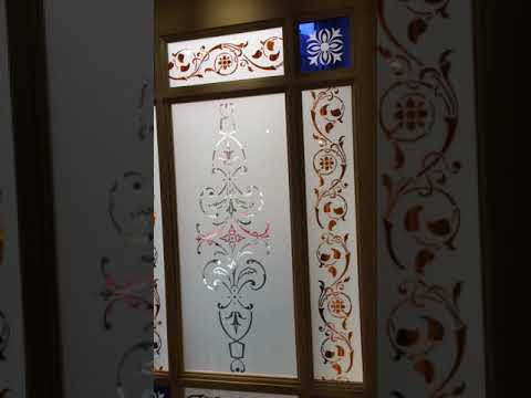 Etched glass & doors at knowsley art glass