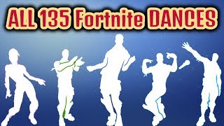 ALL 135 Fortnite Dances/Emotes [Season 1 to 7]