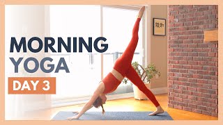 DAY 3: SILENCE - 10 min Morning Yoga Stretch - Flexible Body Yoga Challenge