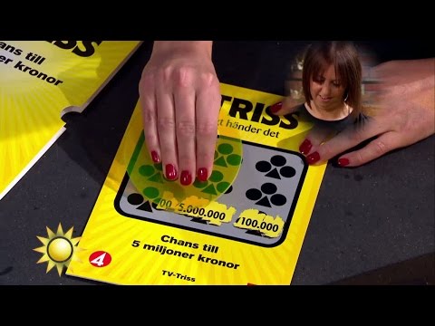 Johanna från Knisslinge skrapar Triss - Nyhetsmorgon (TV4)