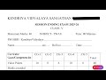 Class 5 TWAU EVS PAPER 2 Annual Exam 2026 Question Paper Session Ending PM SHRI KV Term 2