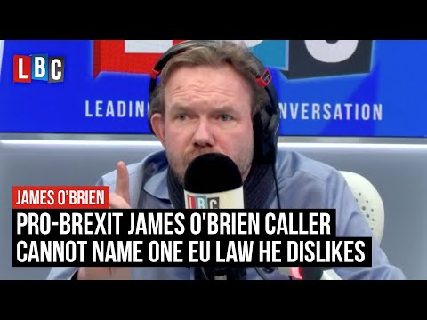 Pro-Brexit caller cannot name a single EU law he dislikes | James O'Brien | LBC