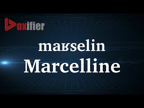 How to Pronunce Marcelline in French - Voxifier.com