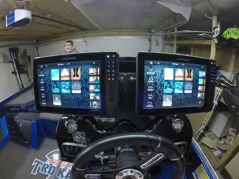 Dual 12" Lowrance HDS Lives on a Precision Sonar Mount (Custom Made)