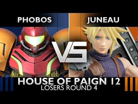 [House of Paign XII] Singles Losers Round 4: Phobos (Cloud, Marth, Samus) vs. Juneau (Cloud)
