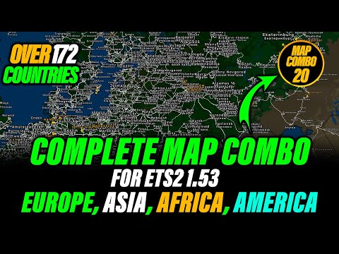 ETS2 1.53 Complete Map Combo | Promods ,Africa ,Beyond ,Indonesia, Russia & many setup Guide