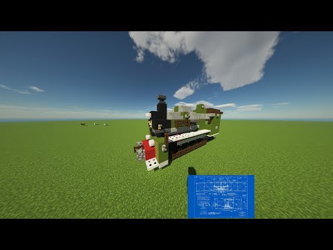 Minecraft Tutorial | Dampflok bauen  ( Deutsch ) 4K