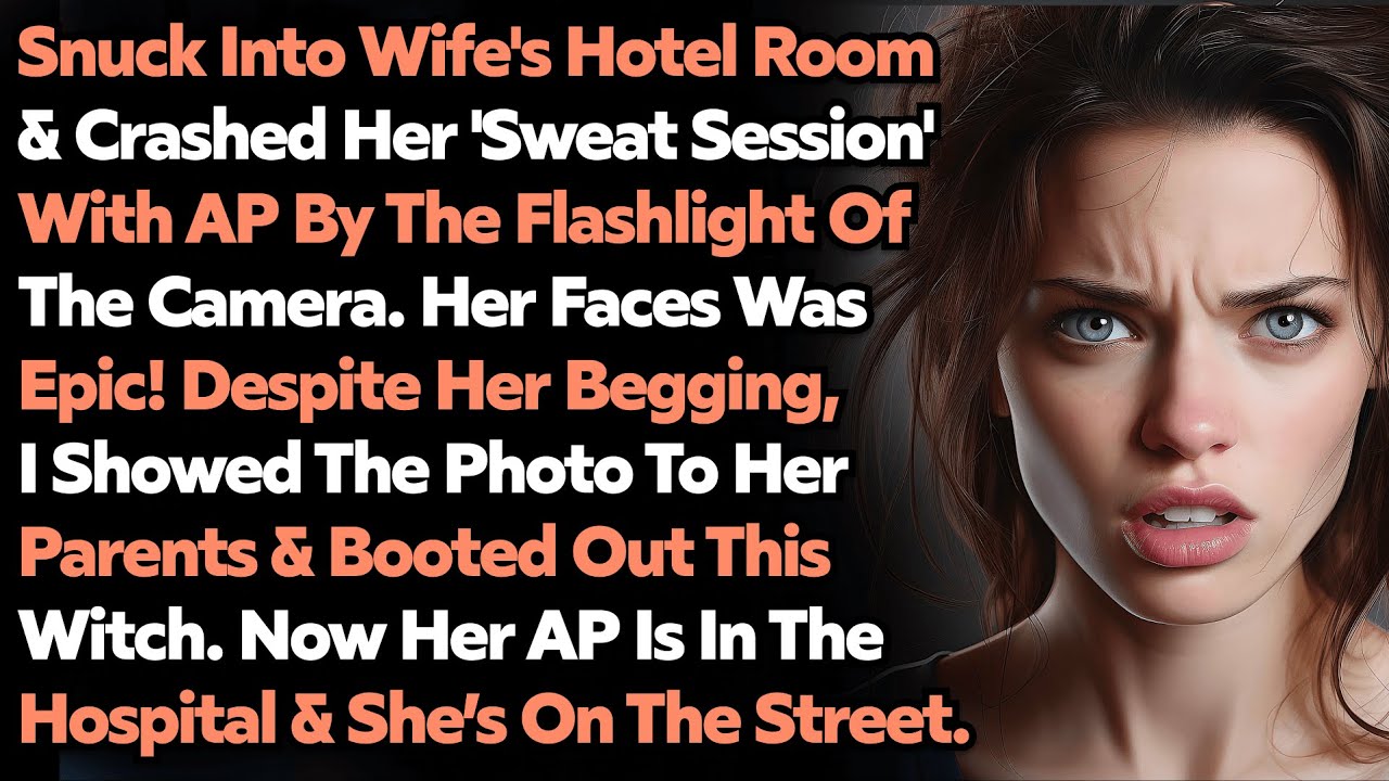 Snuck Into Wife's Hotel Room & Broke Her Cheating Act By Flashlight Of Camera Waving Divorce Paper