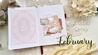 February 2026 | PLAN WITH ME | Nymph's Garden Theme 🕊 Bullet Journal Setup