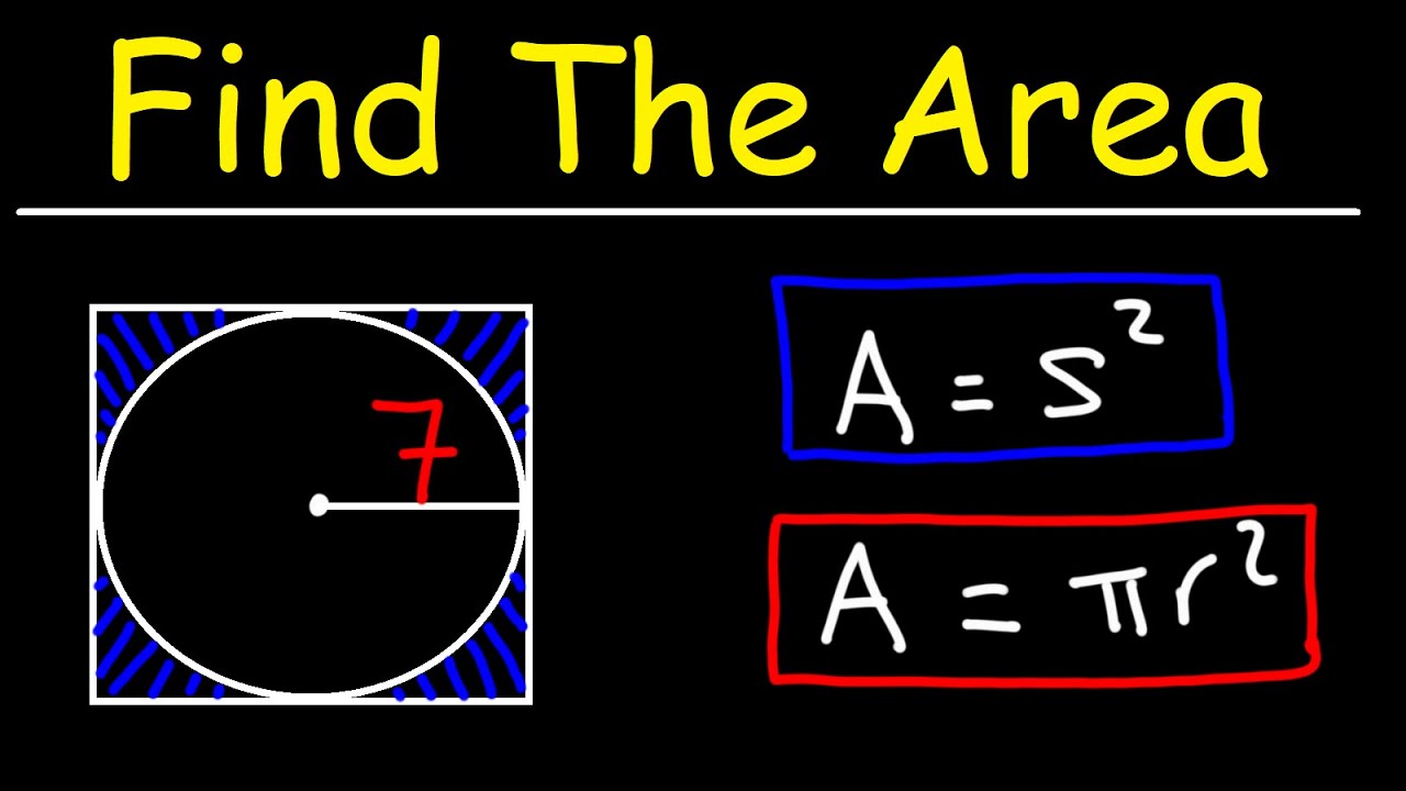 How to Find the Area of the Shaded Region When a Circle is Inscribed in a Square