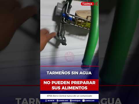 Vecinos reportan corte inesperado de agua en el Jr. Mendizábal y Las Magnolias #Tarma  #AguaPotable