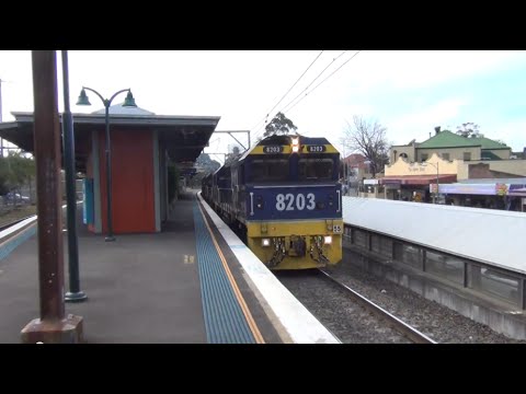 Pacific National coal train at Springwood, NSW