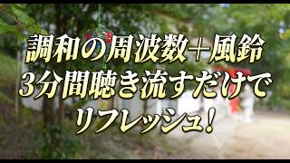 【639Hz】3分聴くだけで人間関係を調和させるソルフェジオ周波数×風鈴の音｜対人運・絆を深める・マインドフルネス
